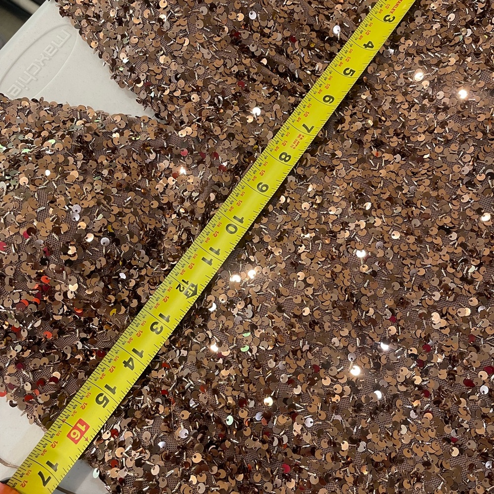 Morgan & Co. Brown Sequin Backless Dress - Picture 16 of 16